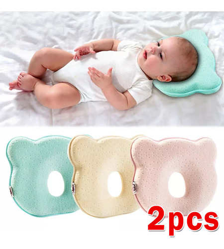 Almohada Ortopédica Para Bebés, Suave Contra La Cabeza, 2 Un