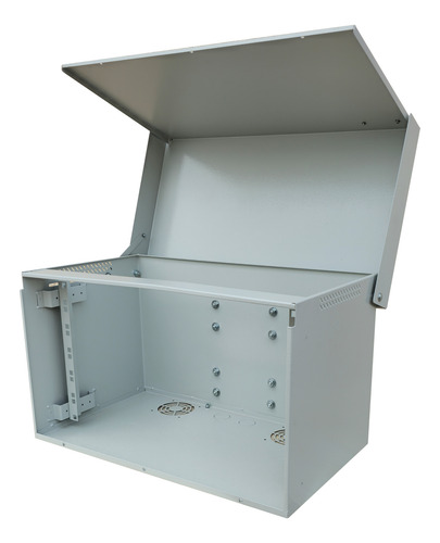 Rack Outdoor Lc 6u 19'' Uso Externo Em Poste Com Cadeado