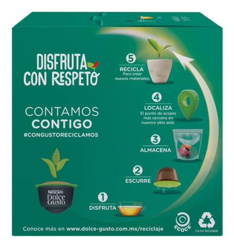 Cápsulas Té Verde Nescafé Dolce Gusto Marrakesh Style 16 Cap