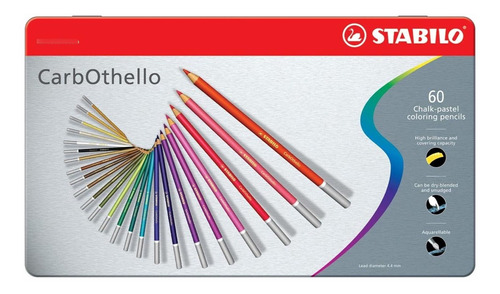 Stabilo Carbothello - Lápiz Pastel, Juego De 60 Colores, 1 P