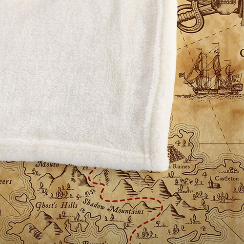 Mugod Manta Con Mapa Del Tesoro Y Emblema Pirata, Brújula De