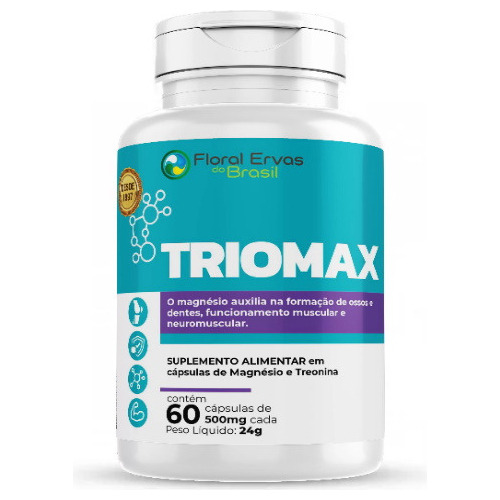 Magnésio L Treonato 60 Caps 260mg Triomax Auxilia Na Memória