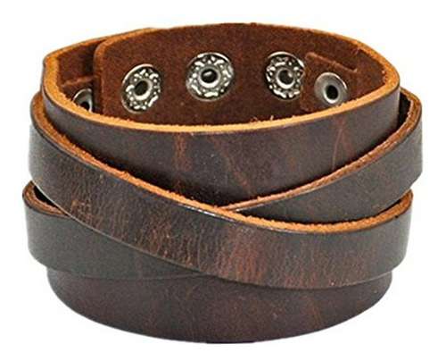 Original Tribe Coolla Leather Cuff Ra De Cuero Para Mujer, R