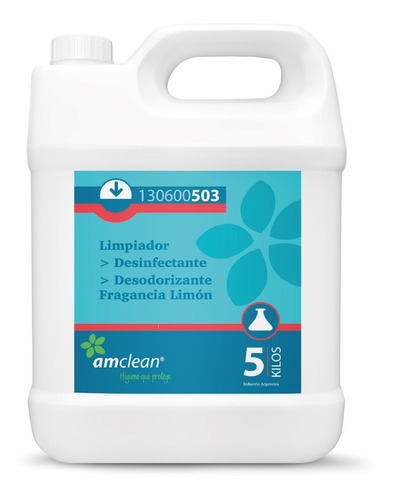 Limpiador Desinfectante Amonio Cuaternario X5lts Amclean 503