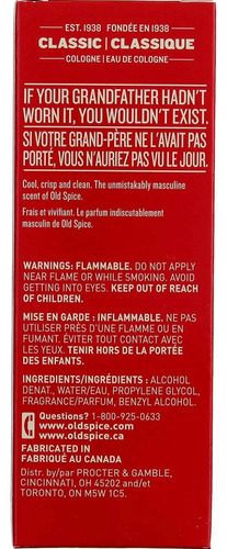 Colonia Old Spice 188ml Original Con Spray Importada Canada