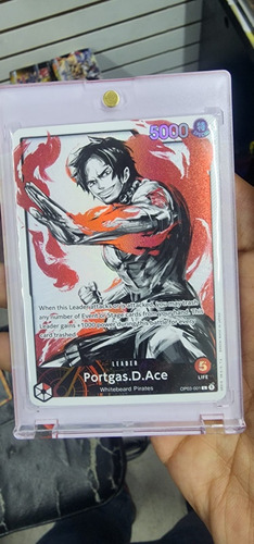 One Piece Card Game Portgas. D . Ace Lider Alterno 