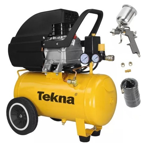 Compressor De Ar Tekna Cp8022 20l 2hp + Kit Pintura Compact