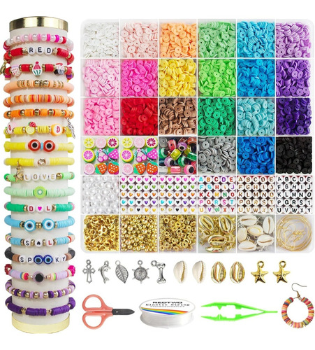 Kit Para Hacer Pulseras Niñas 6200 Piezas