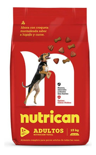 Nutrican Higado Y Carne, Adulto Todas Las Razas 15kg