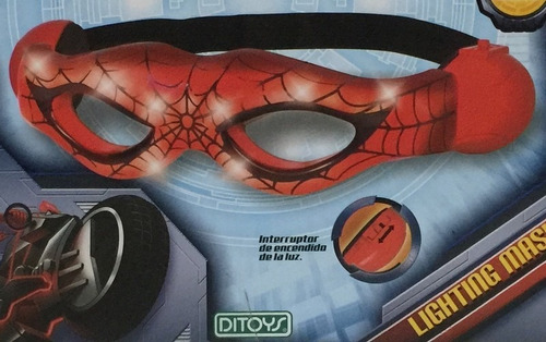 Imagen 3 de 6 de Spiderman Mascara Luminosa Ditoys Jeg 1764 El Gato