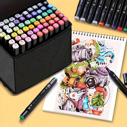 Juego De 60 Rotuladores Multicolores Para Pintar Y Dibujar D