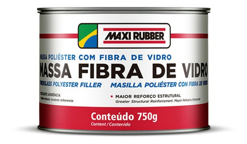 Fibra De Vidrio Preparada Maxirubber