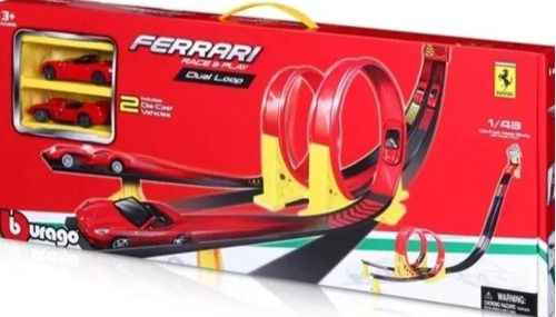 Pista De Autos Burago Ferrari Race  1:43 Dual Loop