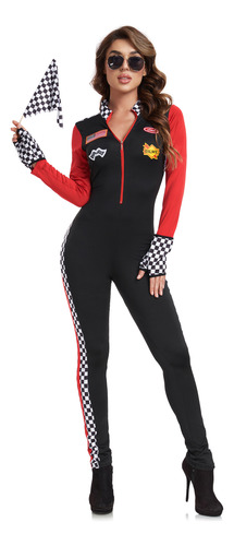 Mujeres Racing Suit F1 Moto Uniforme Jumpsuit Sexy Baby Cheerleader Cos Clothes