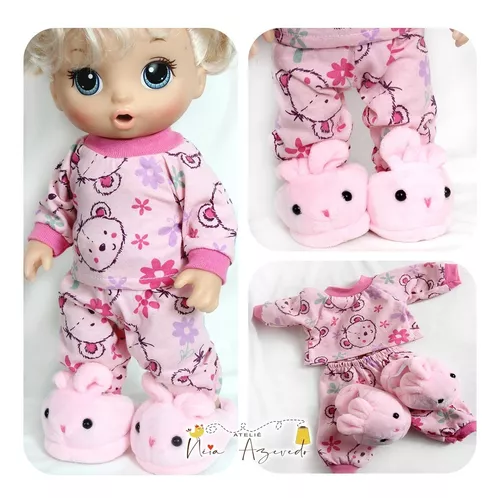 Roupinha Roupa P/ Boneca Baby Alive Pijama Malha 2023