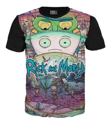 Camiseta Rick And Morty Anime Exclusivas Algodón