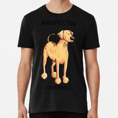 Remera Rhodesian Ridgeback Dog Cartoon Algodon Premium