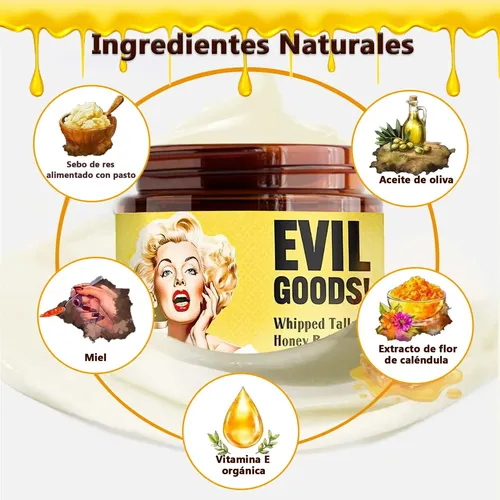 Evil Goods, Crema De Sebo De Res Y Miel, Botellas De | Parcelamento sem  juros