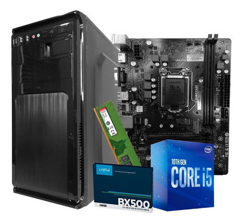 Imagen 1 de 5 de Computadora Core I5 10400 10° Gen 8gb Ram Ddr4 Ssd 240gb