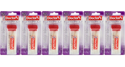 Set De 6 Paquetes De Palillos Dentales, Cantidad Total 120