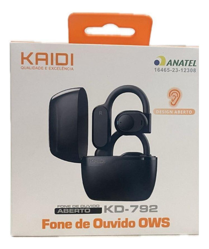 Fone Ouvido Kaidi Kd-792 Ows Bluetooth 5.3 Tipo Gancho 775