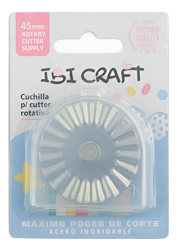 Set X 3 Cuchillas Rotativas Ibi Craft, 45 Mm Cortes Surtidos