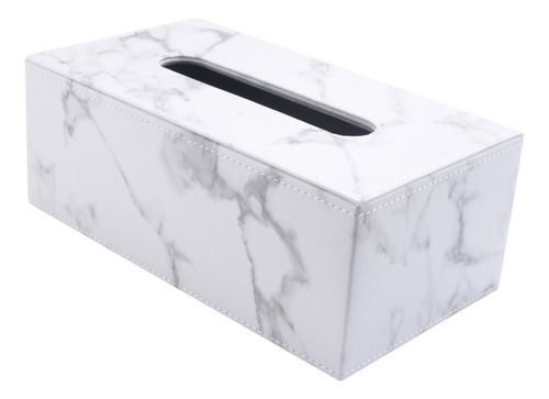 Servilleta Rectangular De Piel Sintética De Mármol Para Pañu