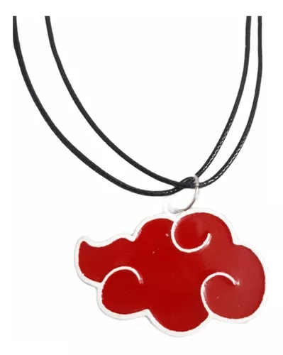 Compre Anime cosplay naruto akatsuki organização nuvem vermelha sinal  pingente colar feminino masculino colar