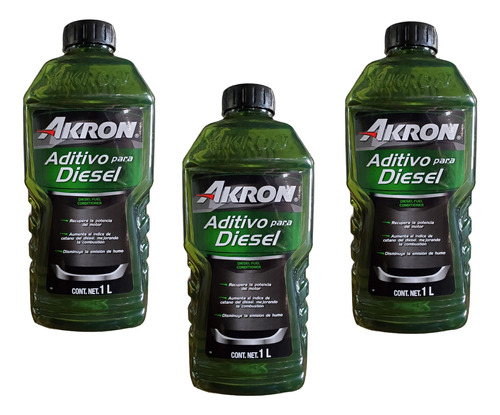 Aditivo Para Diesel Akron 3 Piezas 1l 812030