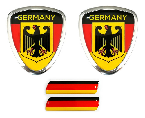 Emblema Escudo Com Moldura Alemanha Germany Águia (par)