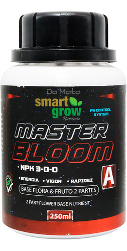 Fertilizante Smart Grow Master Bloom A 250ml - Da Mata