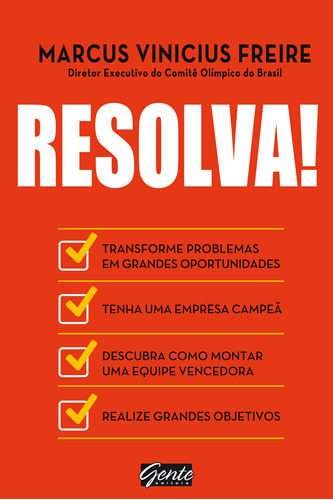 Resolva!, de Freire, Marcus Vinicius. Editora Gente Livraria e Editora Ltda., capa mole em português, 2014