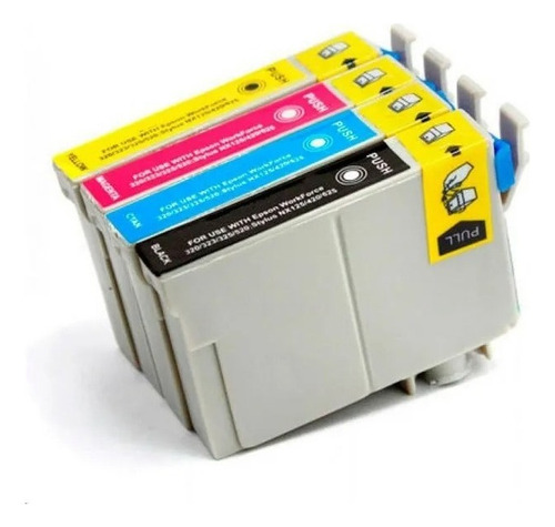 Kit 04 Cartucho Tinta T1401 Compativel Pra Uso Epson T140