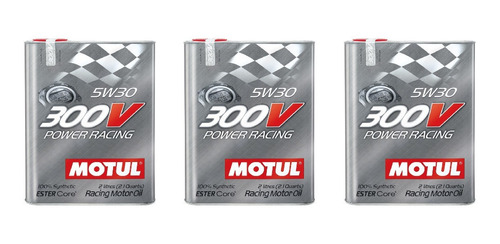 Aceite Sintetico 5w30 Motul 300v Racing Kit 3 Pzas Nascar