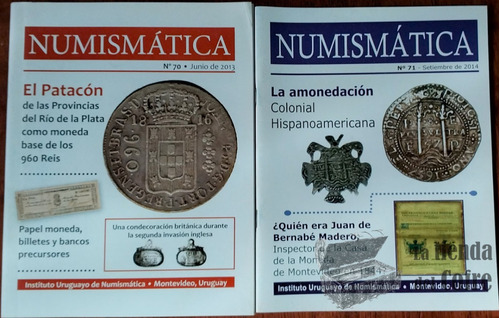 Dos Boletines Instituto Uruguayo De Numismatica- Nº70 / Nº71