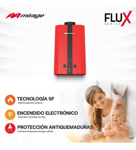 Mirage Flux 6L A gas - Rojo - GLP