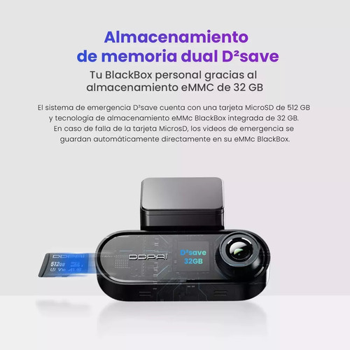 Ddpai N5 Dual Cámara Frontal Y Trasera 4k Wifi Gps 512g