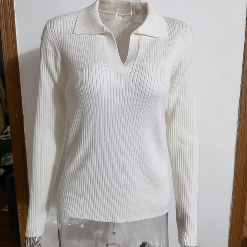 Jersey De Punto Estilo Mujer, Cuello Holgado, A La Moda