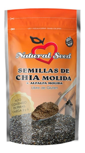 Semillas Chia Y Alfalfa Molida Natural Seed X 250 G Sin Tacc