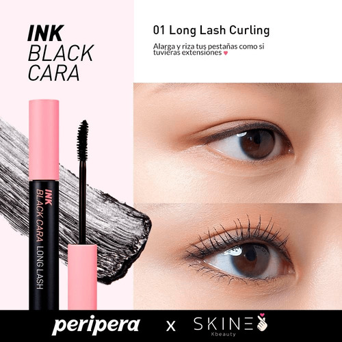 Peripera Máscara De Pestañas Inkblack Cara Cosmética Coreana