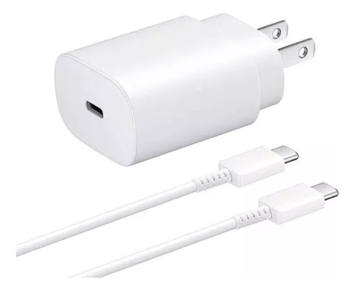Ac Cargador Super Rapido Para Samsung 25w C A C Blanco