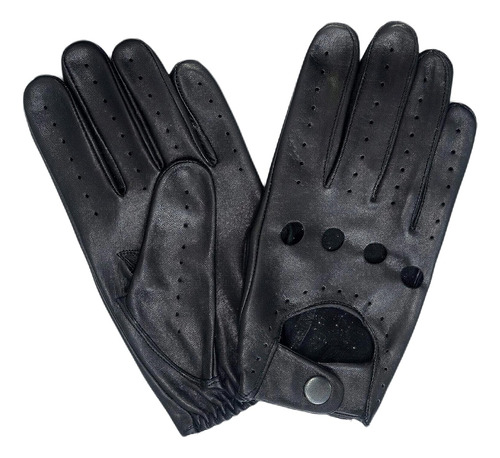 Guantes De Manejo M&h Since 1978, Color Negro, Talle L