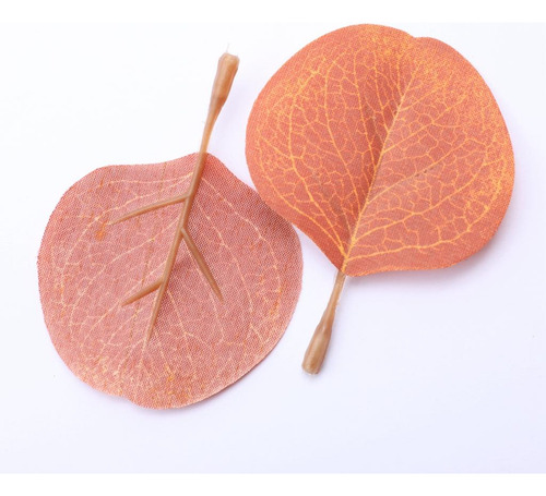 50pcs Hojas De Eucalitto Artificial Follaje Para Café