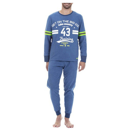 Pijama Hombre Invierno Polar Talla S M L Xl Xxl