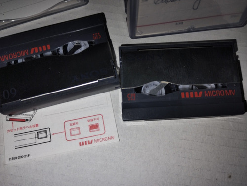 Sony 2 Vídeo Micro Cassettes Micromv