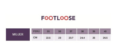Imagen 5 de 5 de Zapatillas Footloose Mujeres Fch-qw04i20