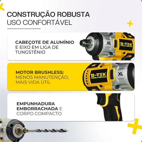 Chave Impacto 48v Furadeira Parafusadeira Kit Soquetes | MercadoLivre