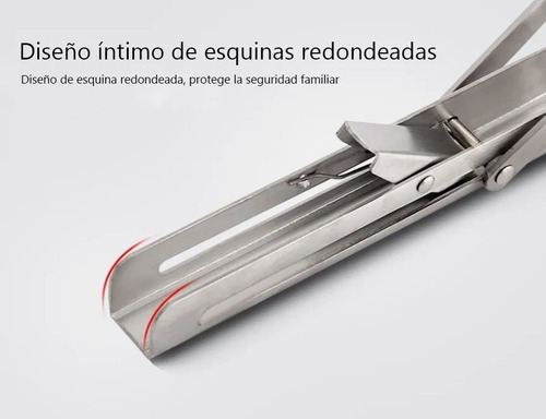 Imagen 5 de 10 de Set 2 Escuadras Abatibles Metálicas Para Repisa De 40cm