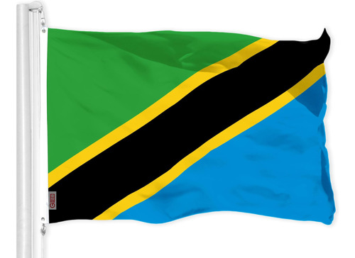 G128 Tanzania Bandera De Tanzania | 3x5 Pies | Poliéster 150