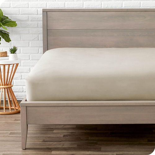Bare Home Left Fitted Bottom Sheet King - Premium 1800 Micro